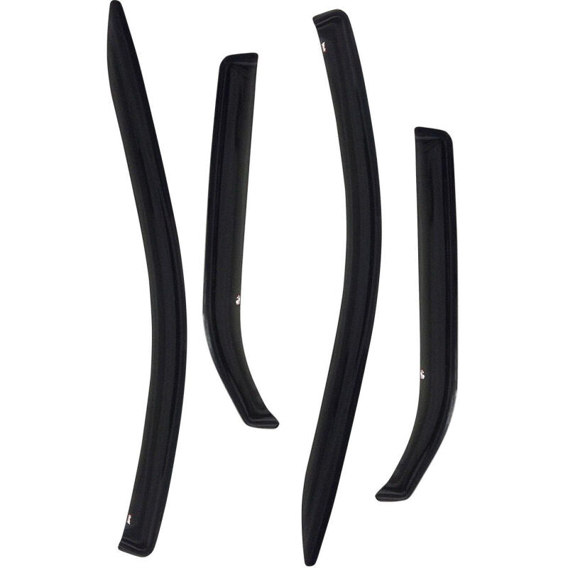 Westin 2004-2009 Mazda 3 Sedan Slim Wind Deflector 4pc - Smoke