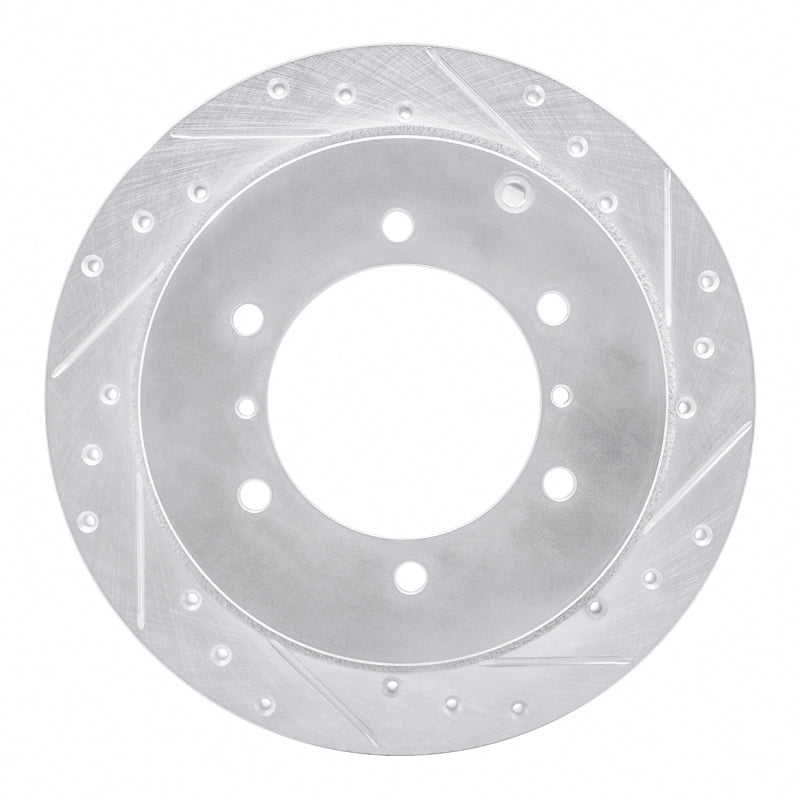 DFC 90-04 Mitsubishi Montero Rear Right Drilled & Slotted Silver Brake Rotor