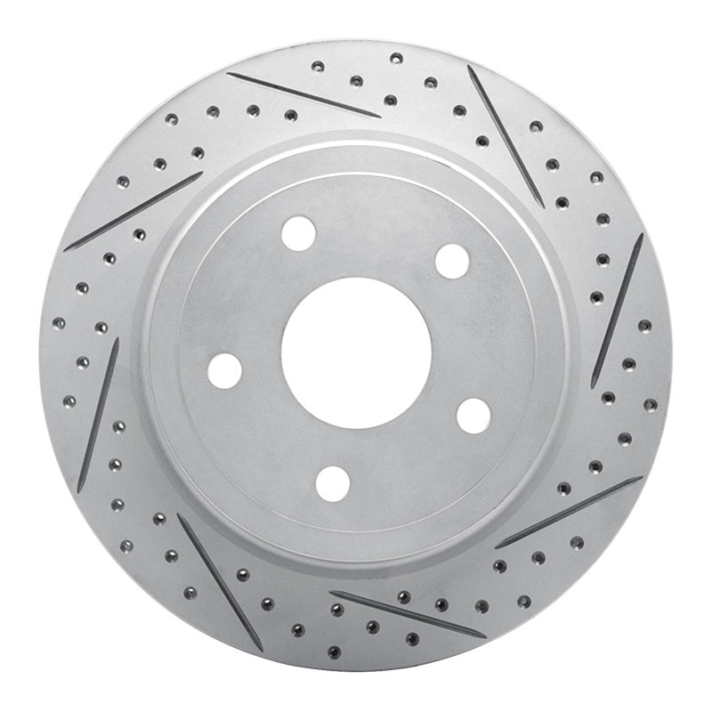 R1 04-06 Dodge Ram 1500 Pickup Rear Right Drilled & Slotted Geo-Carbon Rotor
