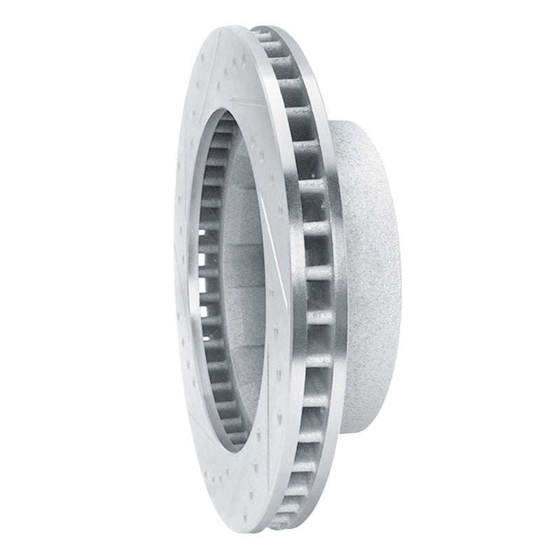 R1 76-79 Ford F-250 4WD (Excl Super Duty) Front Right Drilled & Slotted Silver Brake Rotor
