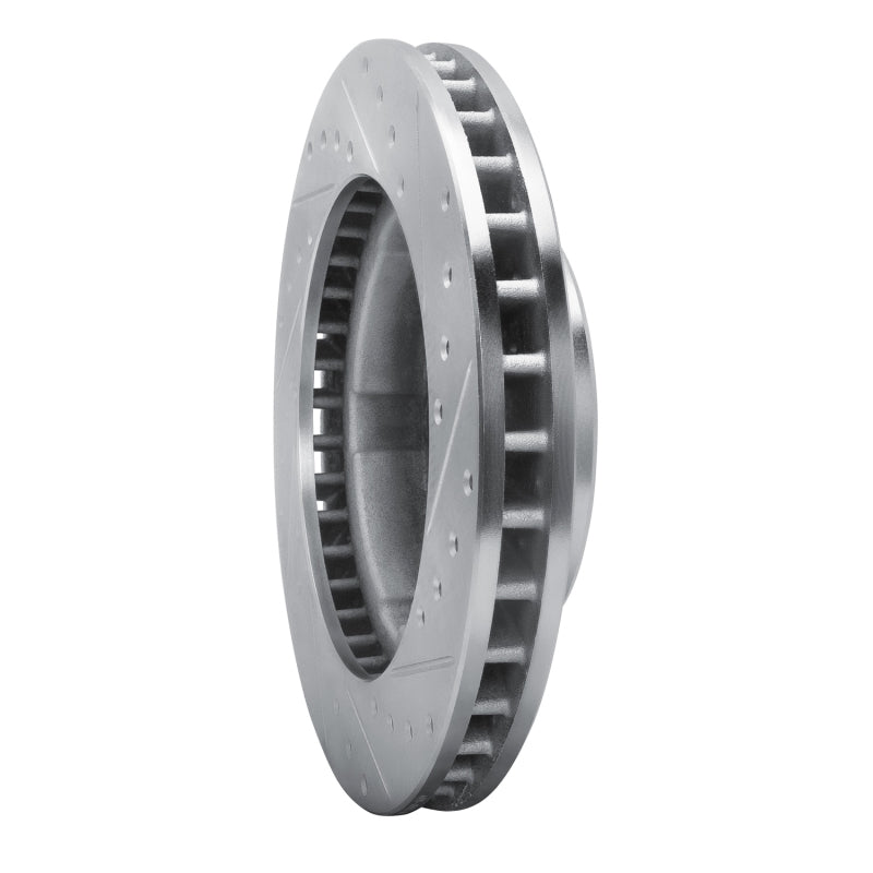 R1 80-93 Dodge W100 Front Left Drilled & Slotted Silver Brake Rotor