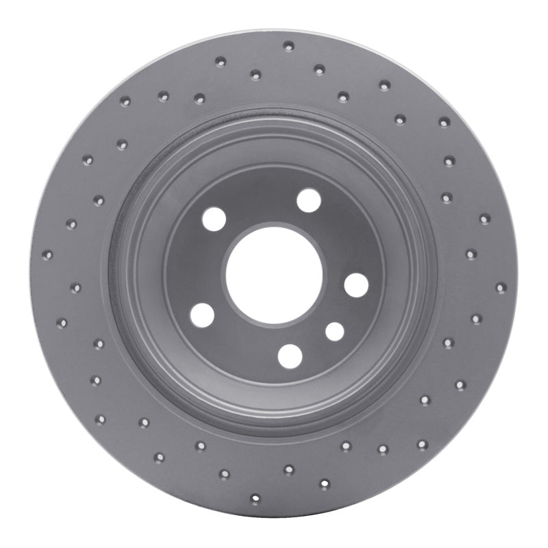 DFC 07-10 Volvo S80 Rear Left Drilled Geoperformance Rotor