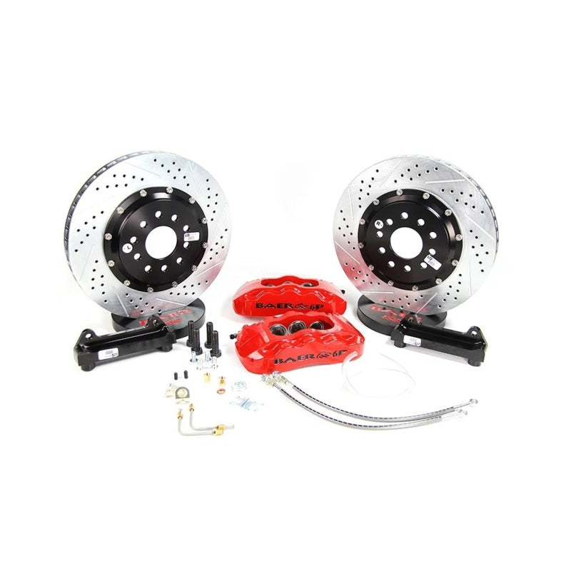 Baer Brakes C5/C6 Corvette Based Spindles & Hubs 14in Pro+ Front SDZ Brake Kit - Black