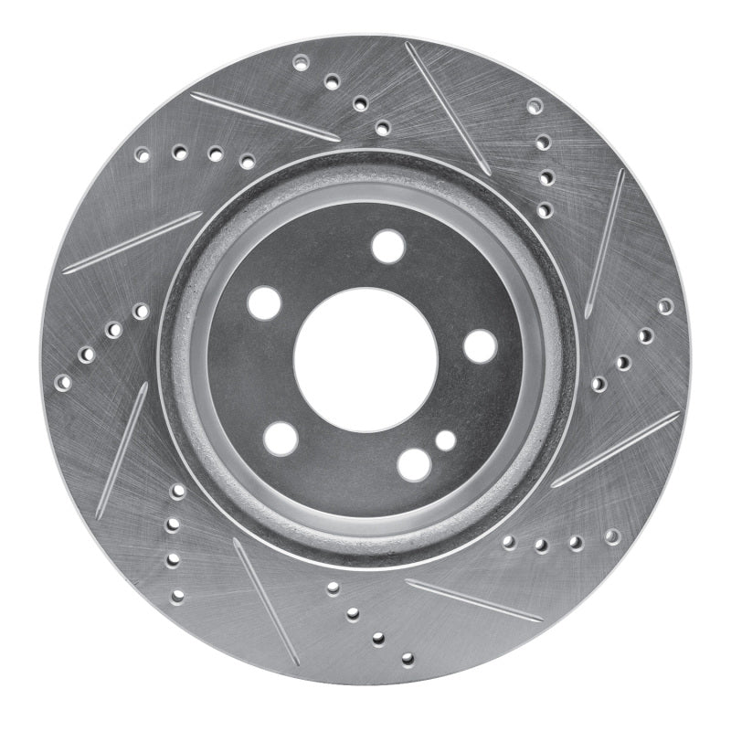 DFC 15-23 Mercedes-Benz E300 Rear Left Drilled & Slotted Silver Brake Rotor