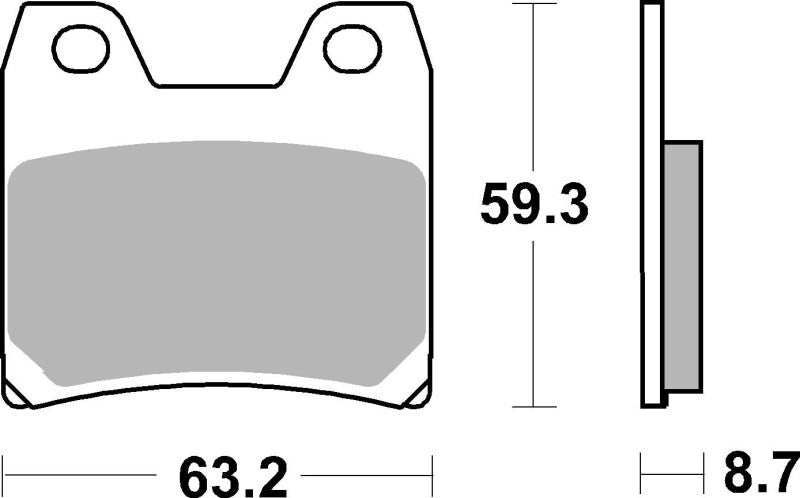 Brembo OE 01-05 Yamaha FZS Fazer 1000cc Brake Pad - Rear