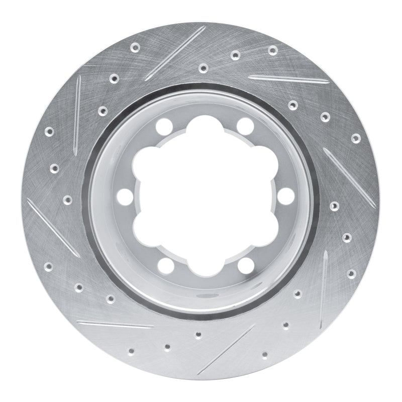 R1 02-06 Dodge Sprinter 3500 Rear Right Drilled & Slotted Silver Brake Rotor