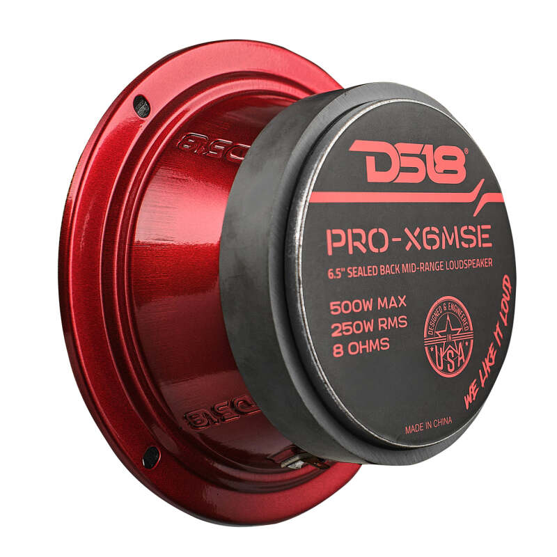 DS18 6.5in 250 Watts RMS 8 ohm Mid-Range Loudspeaker Sealed Back