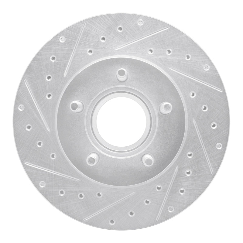 R1 95-97 Ford Ranger (USA/Canada) Front Left Drilled & Slotted Silver Brake Rotor