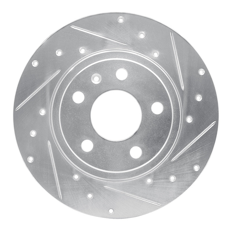DFC 00-09 Audi A4 (USA/Canada) Rear Right Drilled & Slotted Silver Brake Rotor