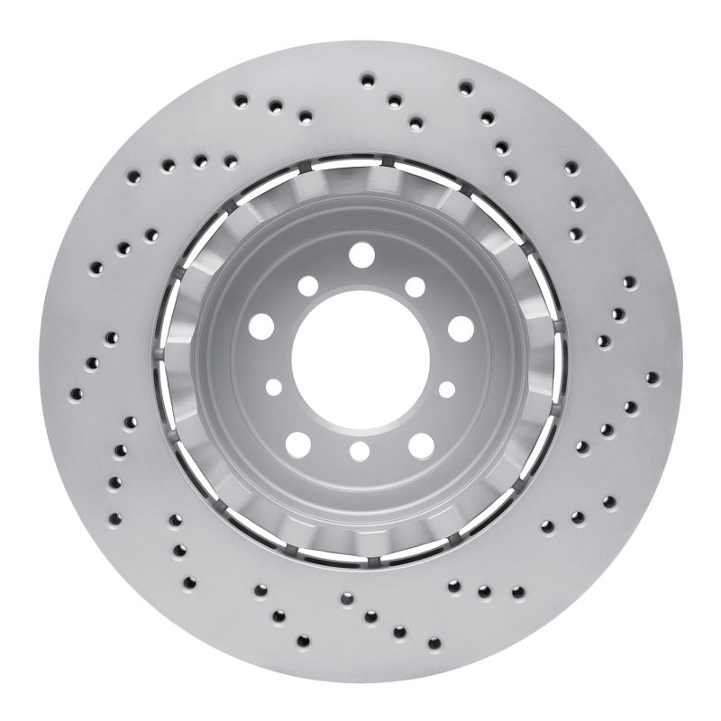 R1 06-08 BMW M3 Left Front Drilled Carbon Alloy GeoMET Rotor