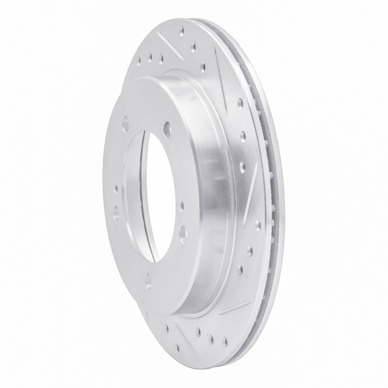 R1 91-98 Chevrolet Tracker Front Right Drilled & Slotted Silver Brake Rotor