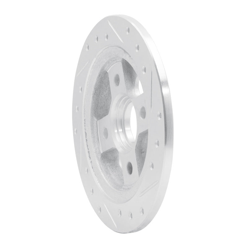 DFC 86-89 Acura INTEGRA Rear Left Drilled & Slotted Silver Brake Rotor
