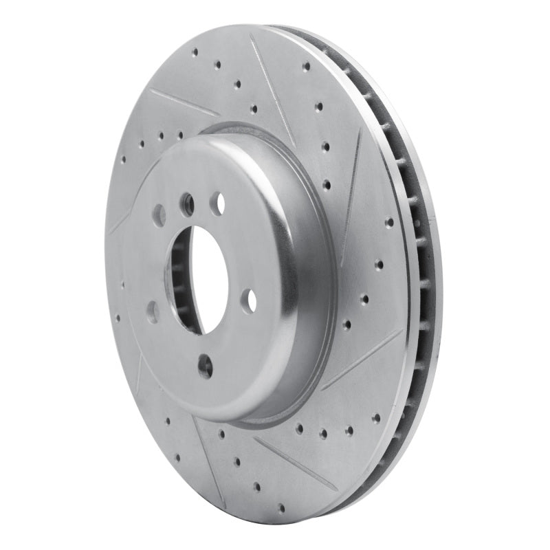 DFC 11-19 BMW 640I xDrive CONVERTIBLE Front Right Drilled & Slotted Silver Brake Rotor