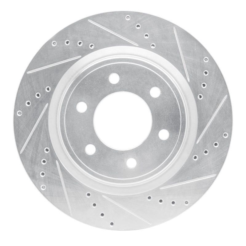 DFC 21-25 Ford F-150 RWD Front Right Drilled & Slotted Silver Brake Rotor