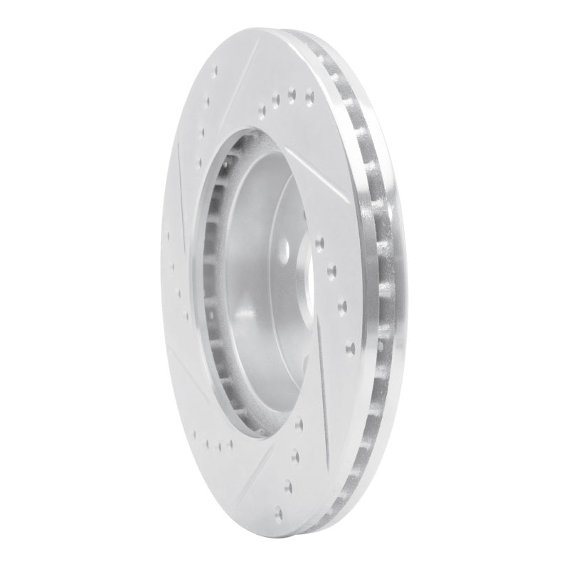 DFC 01-03 Toyota Prius Front Right Drilled & Slotted Silver Brake Rotor