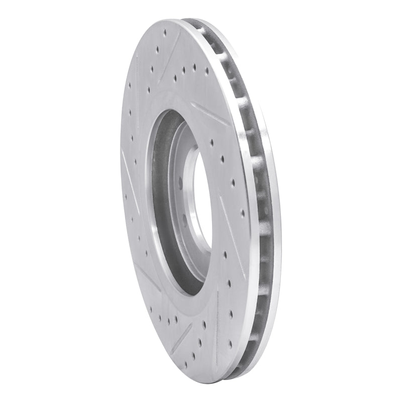 R1 96-06 Hummer H1 Front Right Rear Right Drilled & Slotted Silver Brake Rotor