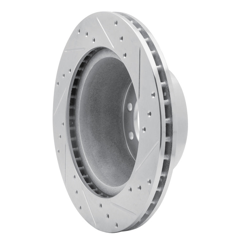 R1 68-76 Ford E-350 Econoline Front Left Drilled & Slotted Silver Brake Rotor