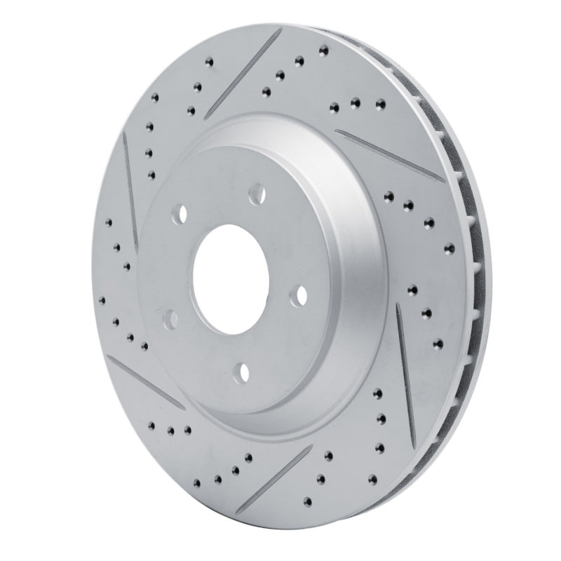 R1 88-96 Chevrolet Corvette Right Front Drilled & Slotted Geo-Carbon Rotor