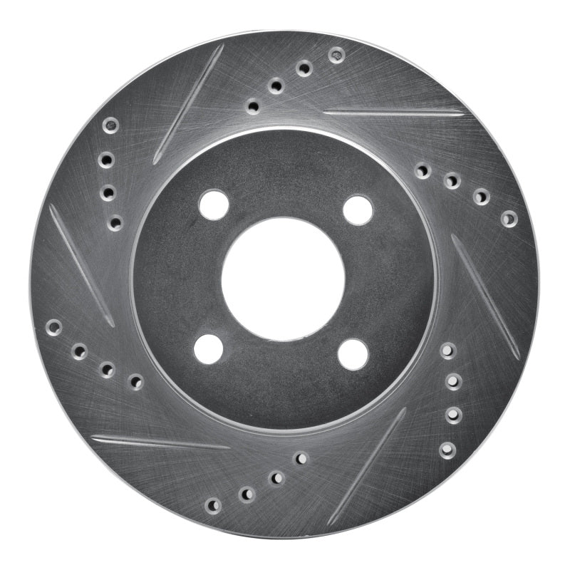 DFC 03-10 Chevrolet Cobalt Front Left Drilled & Slotted Silver Brake Rotor