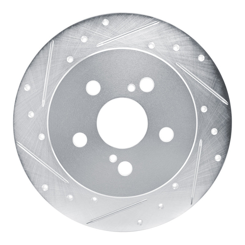 DFC 19-25 Toyota Corolla (US/Canada) Rear Left Drilled & Slotted Silver Brake Rotor