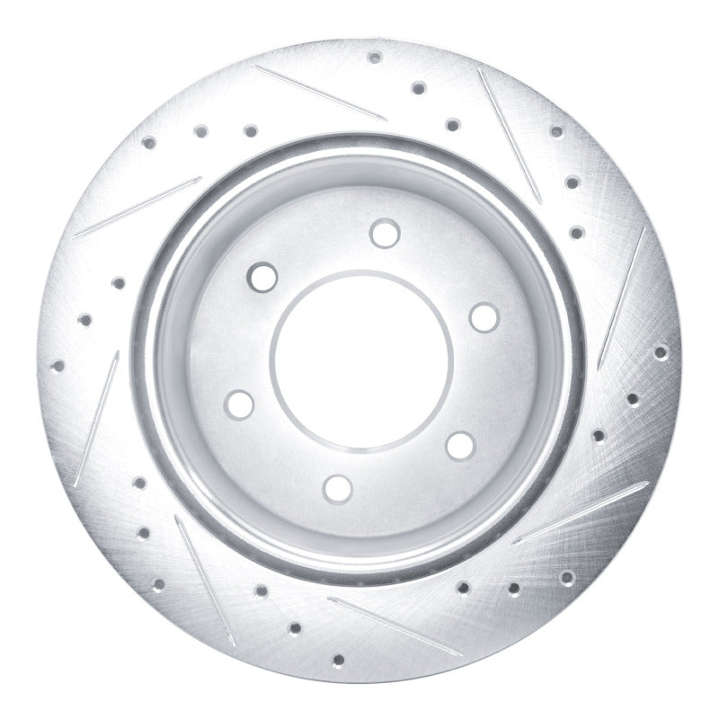 DFC 19-25 Ford Ranger (USA/Canada) Rear Left Drilled & Slotted Silver Brake Rotor