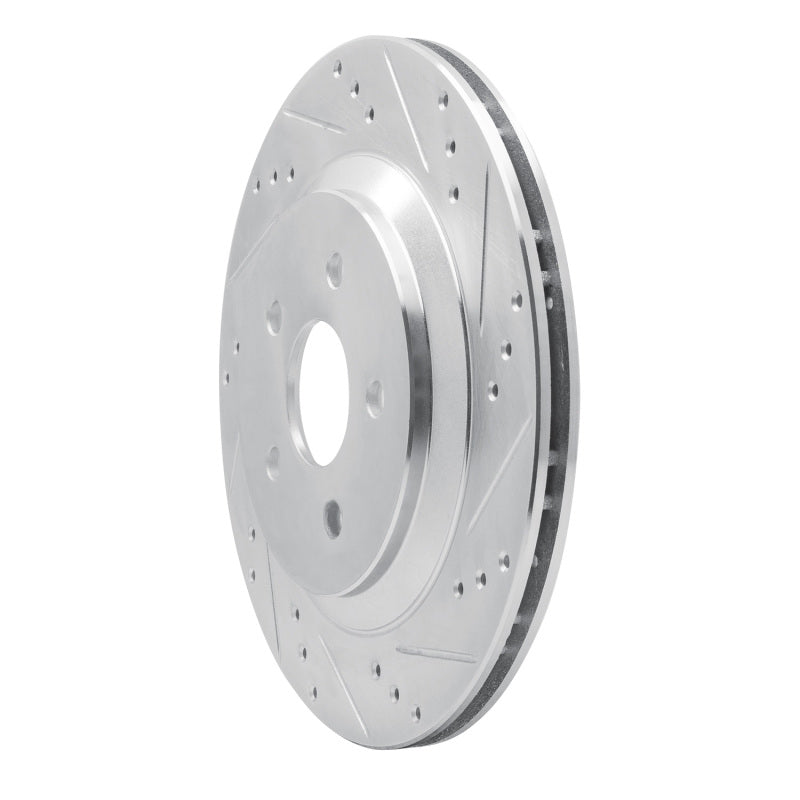 R1 04-07 Ford Freestar Rear Right Drilled & Slotted Silver Brake Rotor