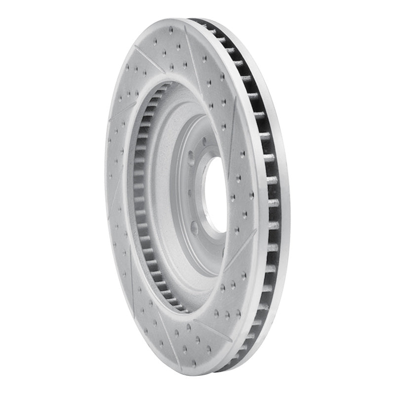R1 06-16 Buick Lucerne Front Left Drilled & Slotted Geo-Carbon Rotor