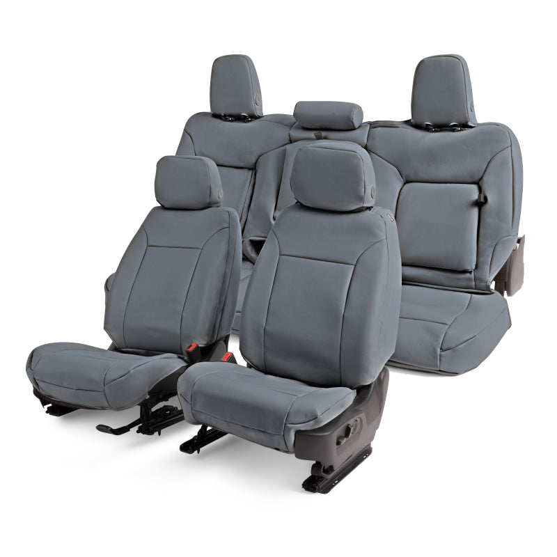 Covercraft 19-22 Ford F250/F350/F450/F550 Leatherette PrecisionFitSecond Row Seat Covers - Med Grey