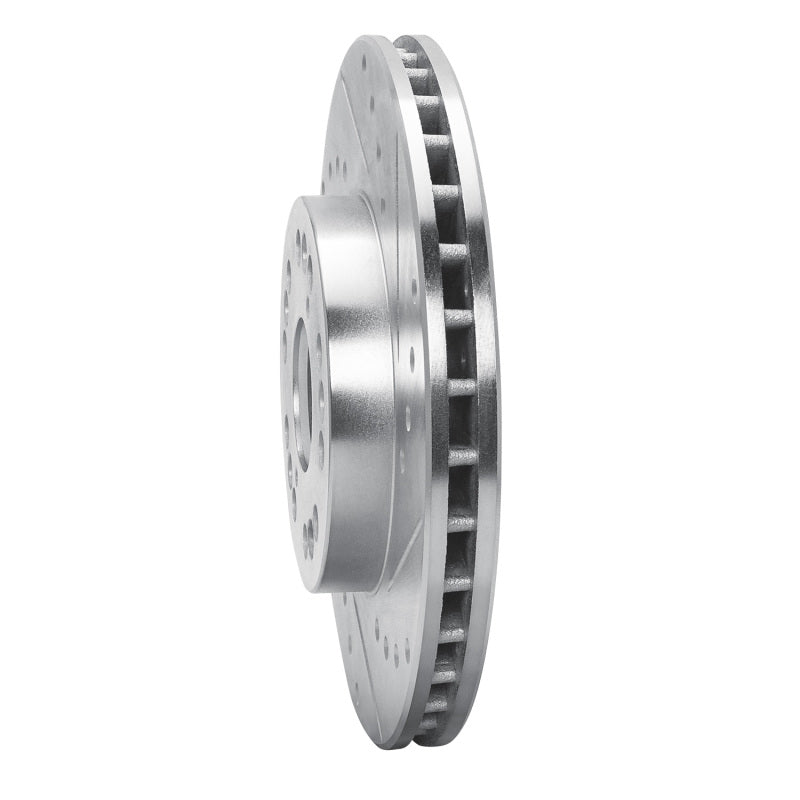 DFC 90-90 Lexus LS400 Front Right Drilled & Slotted Silver Brake Rotor