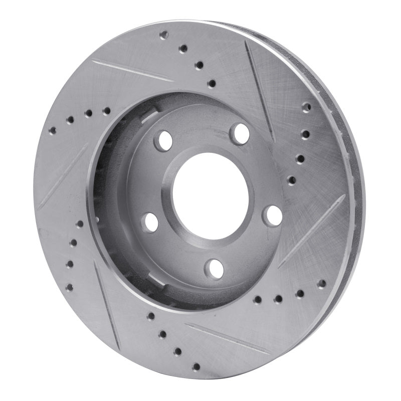 DFC 97-05 Buick LeSabre Front Left Drilled & Slotted Silver Brake Rotor