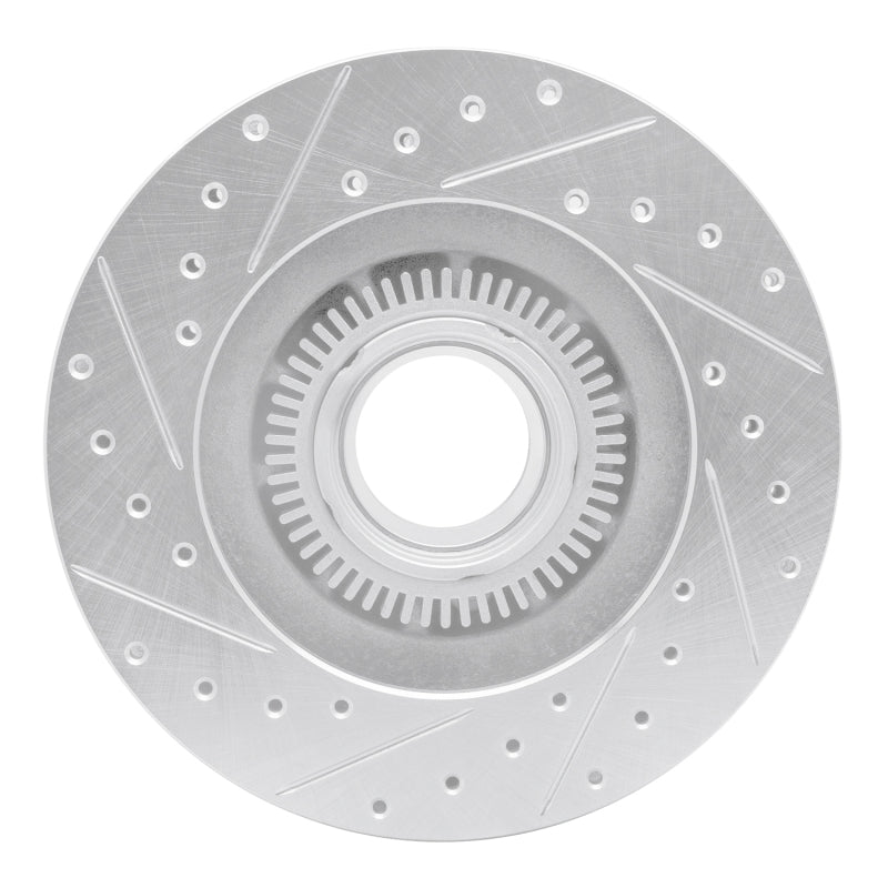 R1 95-97 Ford Ranger (USA/Canada) Front Right Drilled & Slotted Silver Brake Rotor