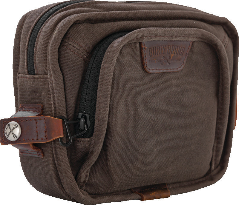 Burly Brand Handlebar Bag - Dark Oak