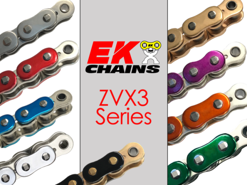 Vortex Racing EK 525 ZVX3 Rivet Master Link- Metallic Blue