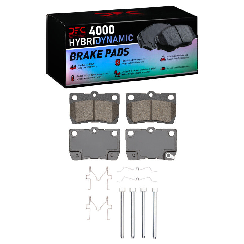 DFC 06-13 Lexus IS250 Rear 4000 HybriDynamic Brake Pads and Hardware Kit