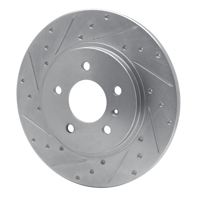 R1 05-05 Buick TERRAZA Rear Left Drilled & Slotted Silver Brake Rotor