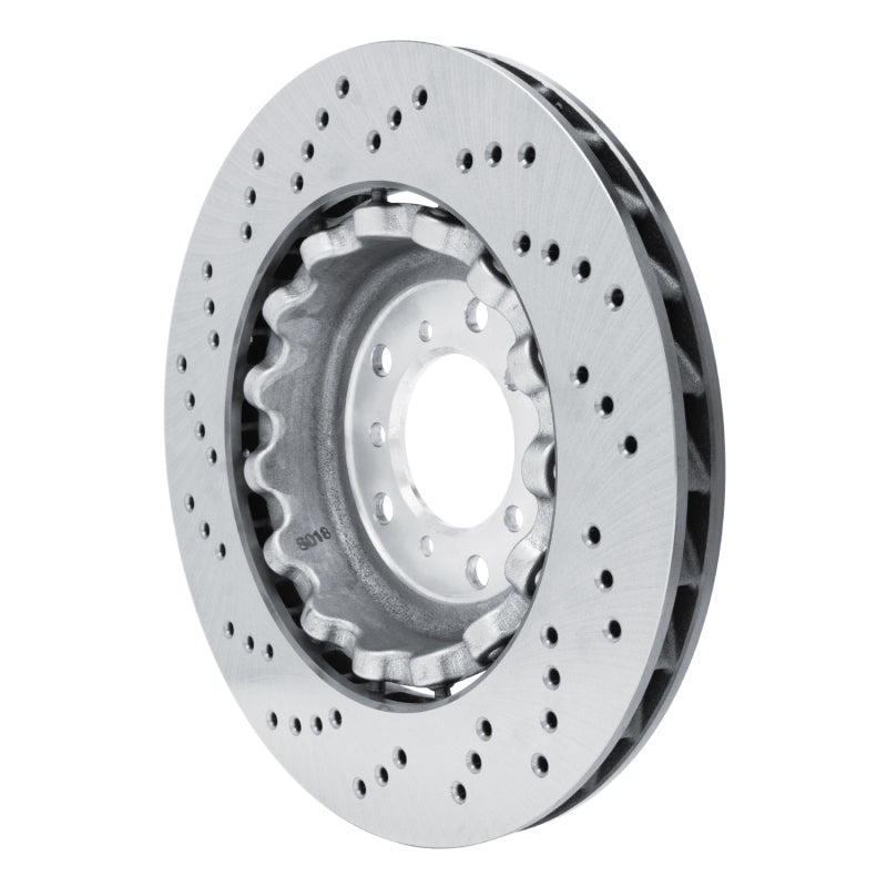 R1 06-08 BMW M3 Right Front Drilled Carbon Alloy GeoMET Rotor
