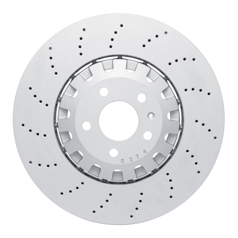 R1 18-25 Audi RS5 Front Drilled Carbon Alloy GeoMET Rotor
