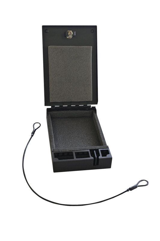 Tuffy Portable Safe- 10Inlx6 1/2Inwx2Int- Foam Lined
