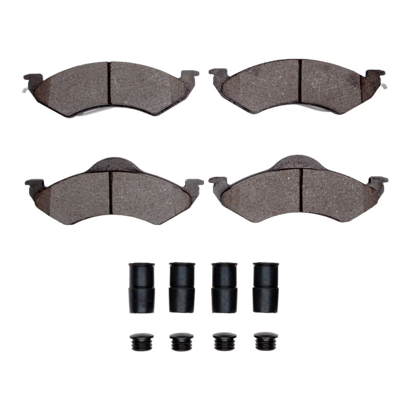 R1 1998-1999 Dodge Dakota 4WD Front R1 Semi Met Pads & Hardware Kit