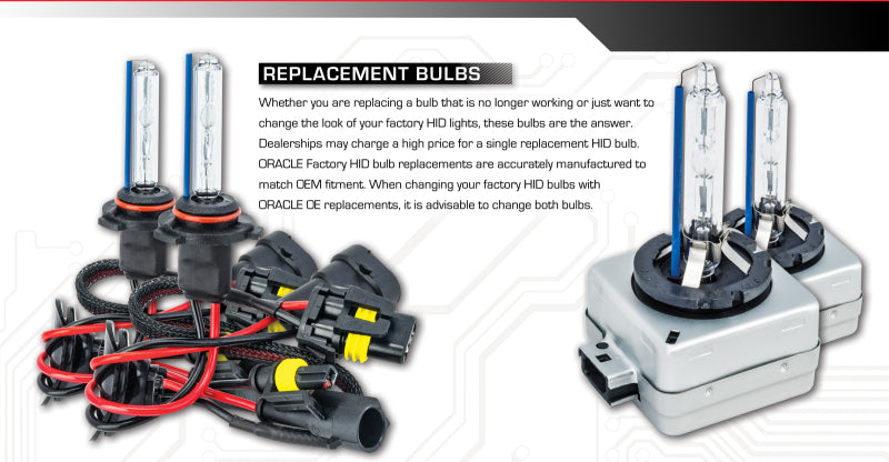 Oracle D2S Factory Replacement Xenon Bulb - 6000K