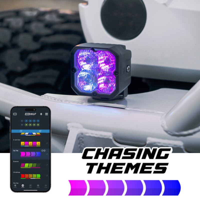 XKGlow XKmax RGBW Addressable Cube Light Kit - Fog Beam