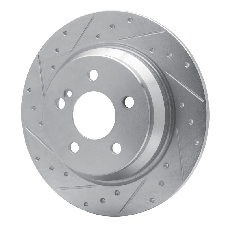 DFC 07-13 Mercedes-Benz SL550 Rear Left Drilled & Slotted Silver Brake Rotor