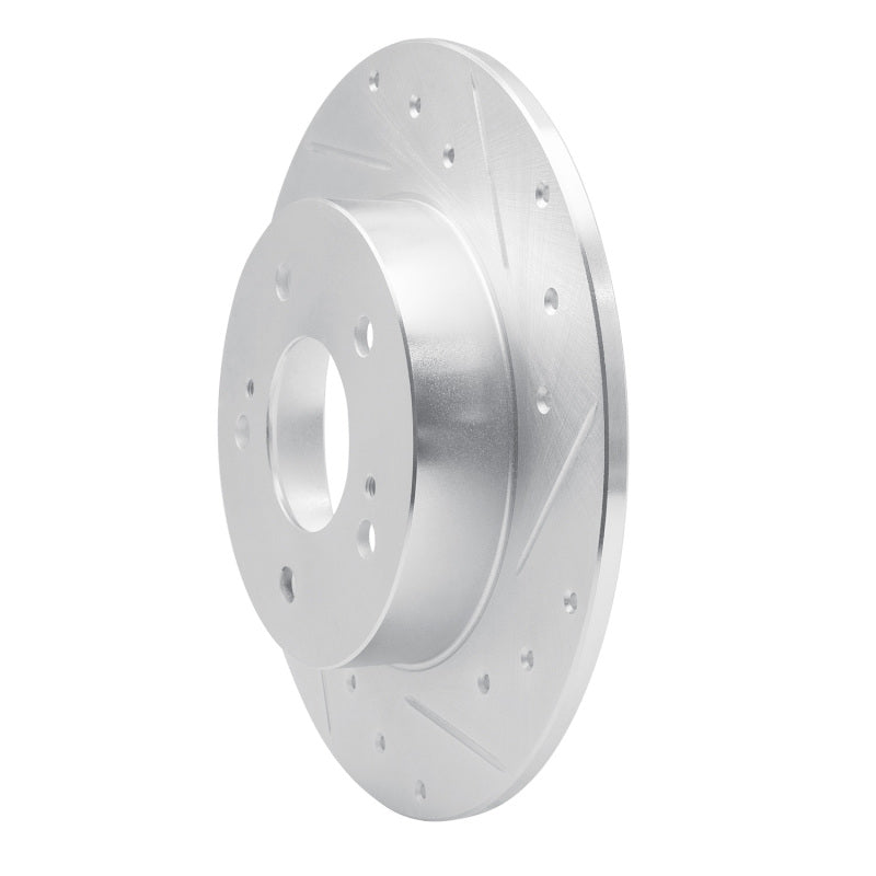 DFC 94-04 Infiniti I30 Rear Right Drilled & Slotted Silver Brake Rotor