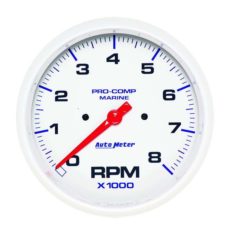 Autometer Gauge GPS Speedometer 3-3/8in 120 MPH Marine White Gauge