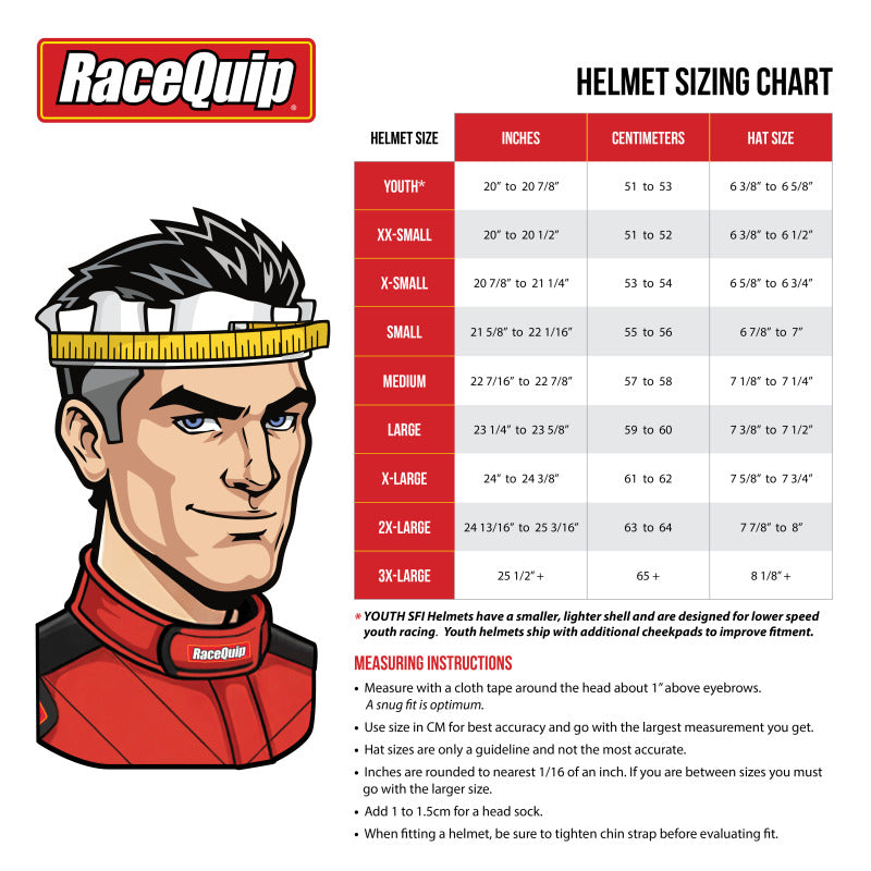 RaceQuip PRO25 SA2025 STEEL MED HELMET