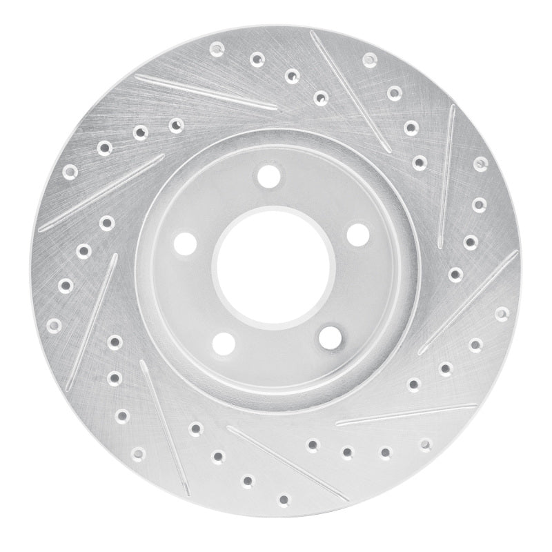R1 01-07 Buick Rendezvous Front Left Drilled & Slotted Silver Brake Rotor