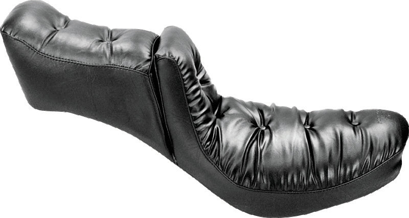 Mustang 23-24 HD CVO Rd Glide(ST), 2024 Rd Glide and Str Glide Touring Solo Seat - Black/Gray Stitch