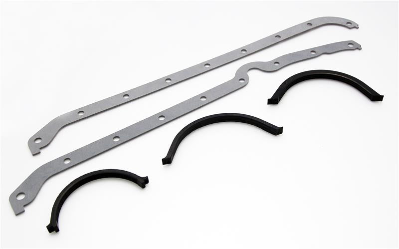 Cometic Chevy Gen1 Small Block V8 .094in Fiber Oil Pan Gasket Kit Left Side Thick & Thin Front Seals