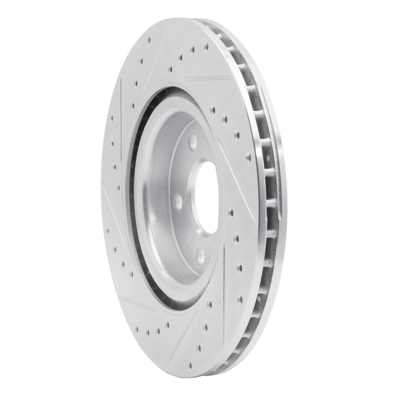 DFC 07-10 Chevrolet Cobalt Front Right Drilled & Slotted Silver Brake Rotor
