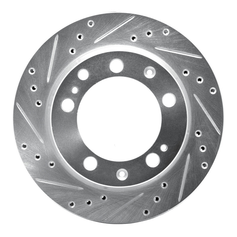 DFC 87-89 Porsche 944 (Excl Turbo) Rear Left Drilled & Slotted Silver Brake Rotor